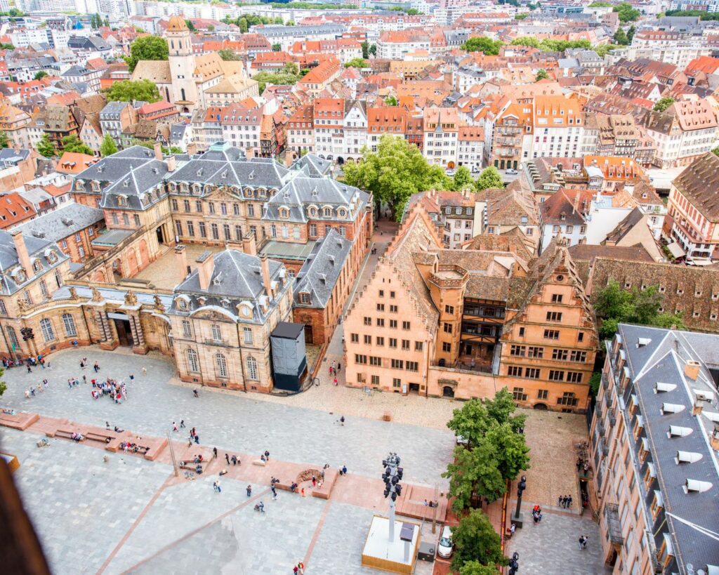 Ville de Strasbourg vue d'un bâtiment