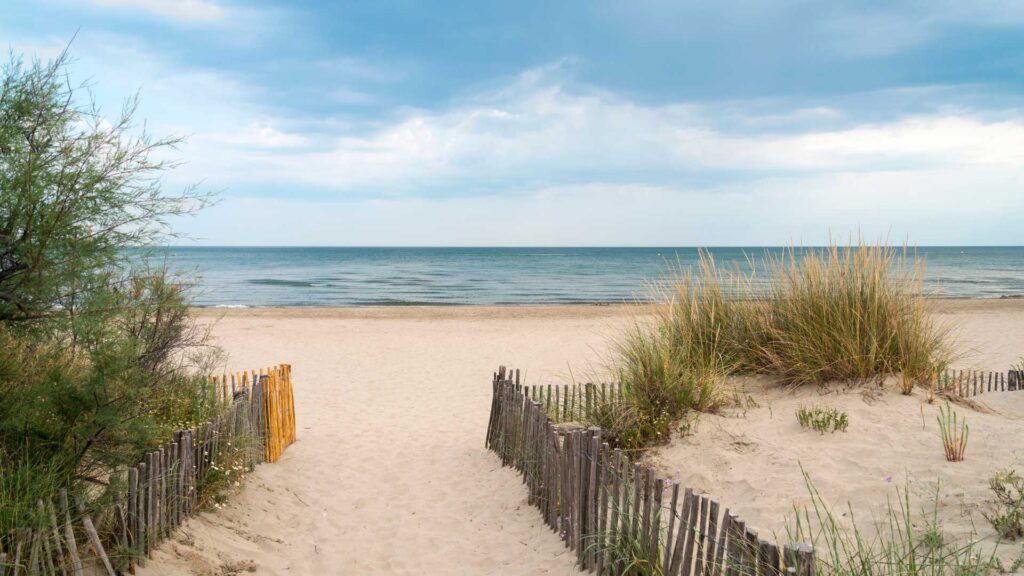 Plage de sable en Bretagne 